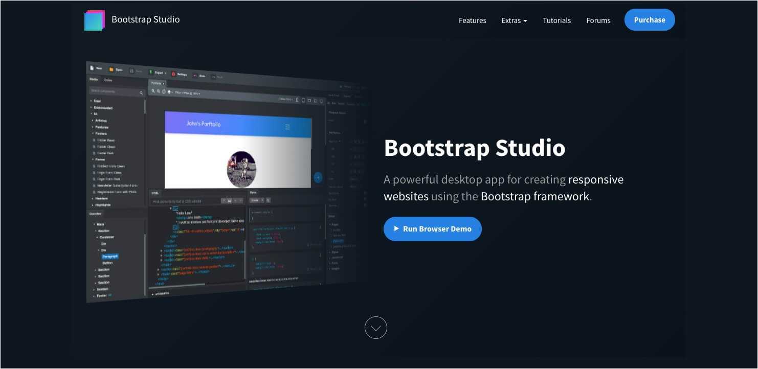 for windows download Bootstrap Studio 6.4.4